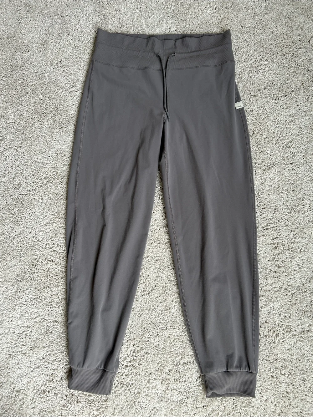 Vuori Light Gray Performance Joggers Large